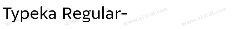 Typeka Regular字体转换